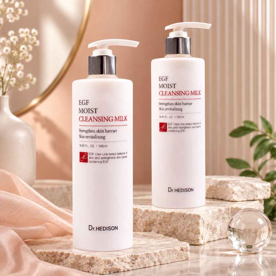 Sữa rửa mặt làm sạch dịu nhẹ, hỗ trợ phục hồi da Dr.HEDISON EGF Moist Cleansing Milk (3).jpg
