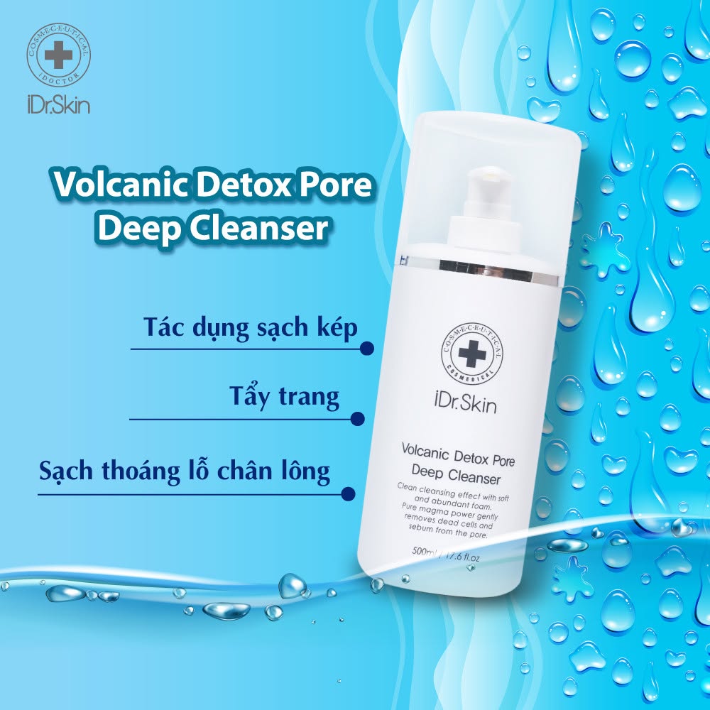 Sữa rửa mặt phù hợp cho da thường da dầu da khô iDr.Skin Volcanic Detox Pore Deep Cleanser 2.jpg