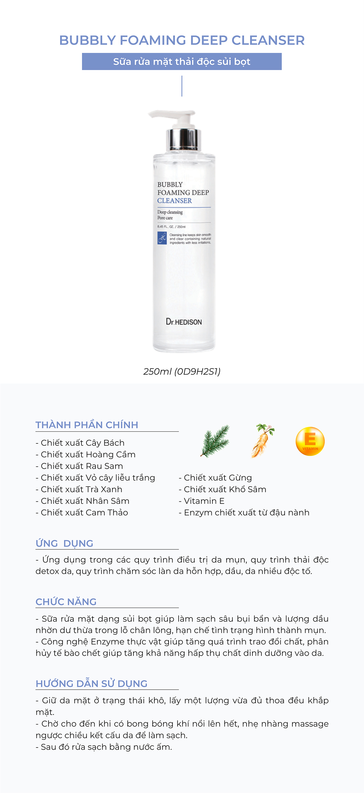 Sua-rua-mat-thai-doc-sui-bot-Dr-Hedison-Bubbly-Foaming-Deep-Cleanser-250ml_Sữa rửa mặt thải độc sủi bọt Dr.Hedison Bubbly Foaming Deep Cleanser 250ml.jpg