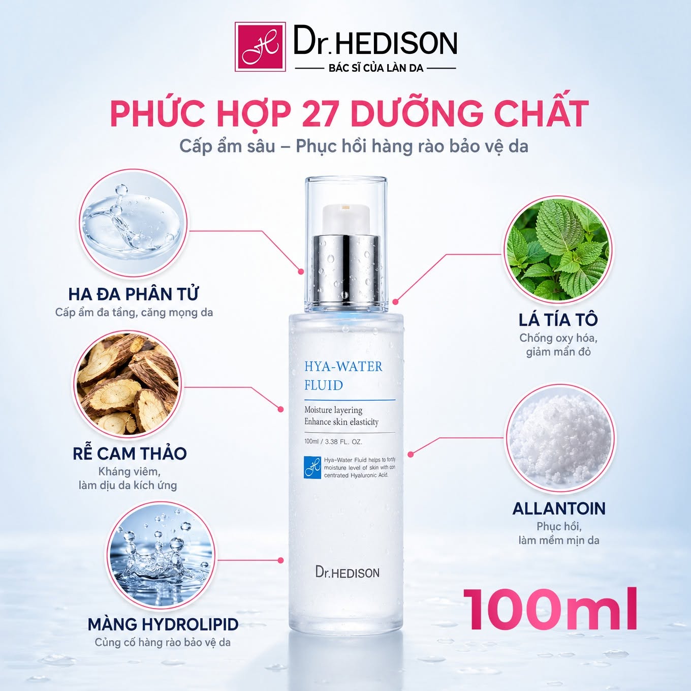 Tinh chất cấp ẩm phục hồi da Dr.HEDISON Hya-Water Fluid.jpg