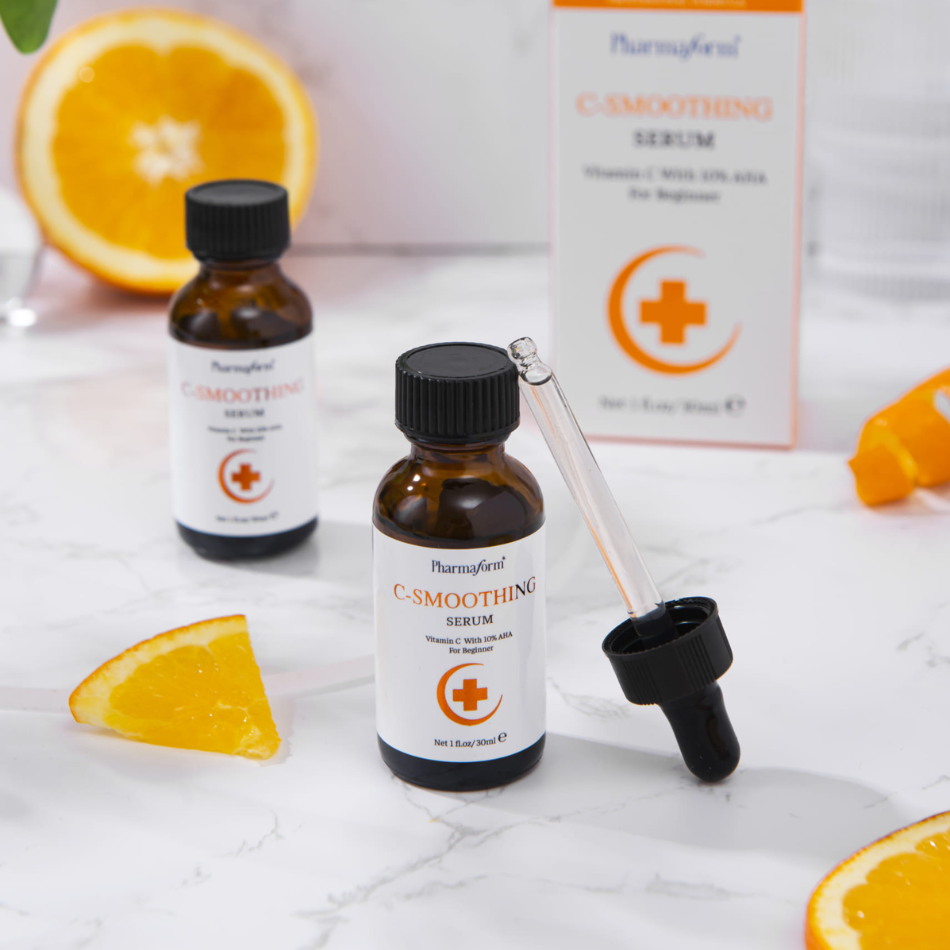Tinh chất dưỡng sáng, hỗ trợ cải thiện thâm và chăm sóc da lão hóa Pharmaform C-Smoothing Serum (4).png