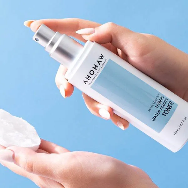 Toner cân bằng cấp ẩm phục hồi da Ahohwa Aqua Solution Hybrid Water Fluide Tone 5.webp