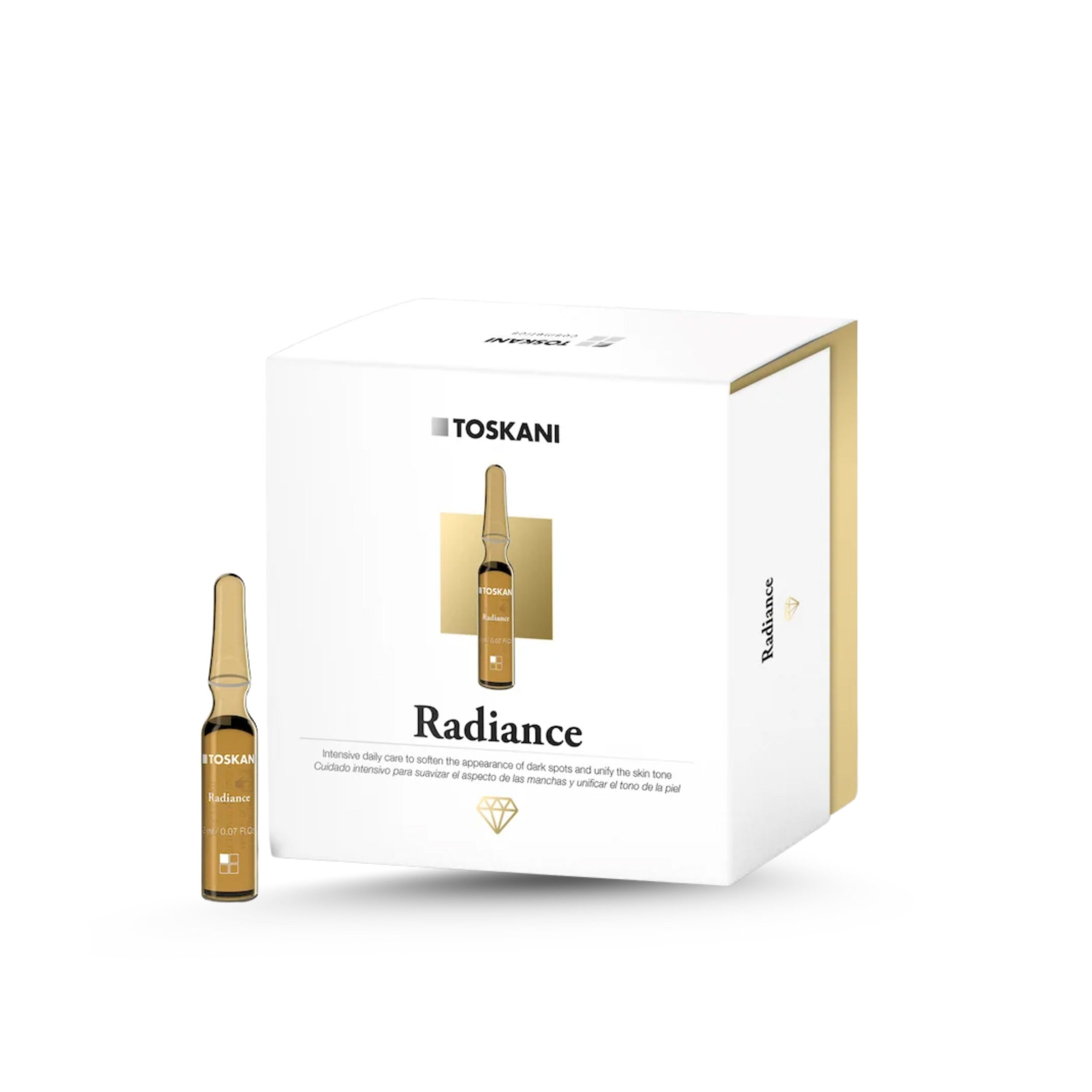 [Đại lý chính hãng] Tinh chất TOSKANI Radiance Ampoule 15 ống (30ml) – Ampoule dưỡng sáng, cải thiện nám, thâm sạm - Hộp 15 ống