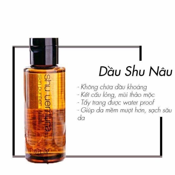 [HÀNG CÔNG TY-MINI] Dầu tẩy trang Shu Uemura - [CTY] Shu Nâu 50ML