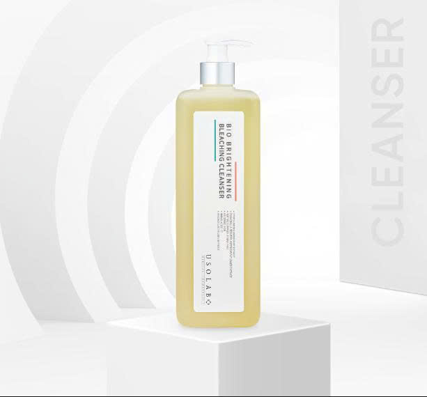 [HÀNG CÔNG TY]Sữa Rửa Mặt Usolab Bio Brightening Bleaching Cleanser 1000ml| Làm sạch dịu nhẹ ,sáng da