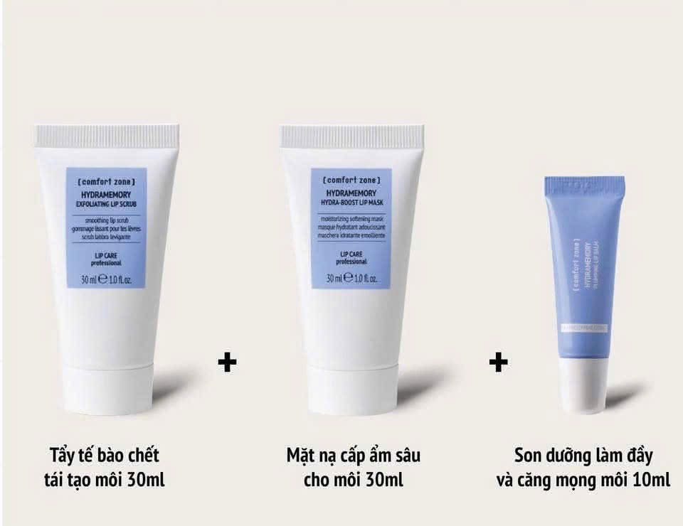 Dưỡng môi Comfort Zone HYDRAMEMORY - SET SPA 30ml+30ml+10ml