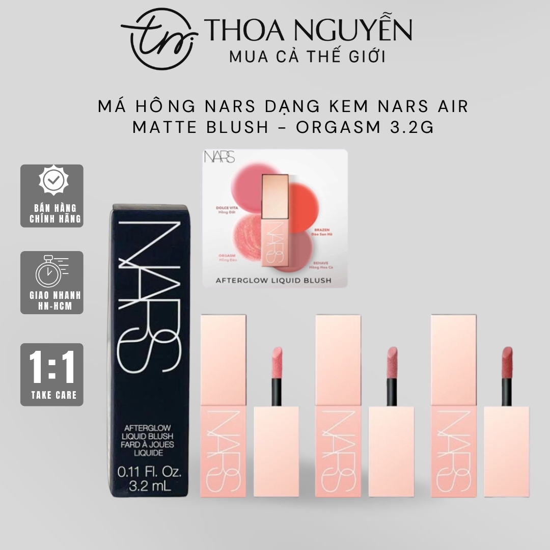 Má hồng NARS dạng kem Nars Air Matte Blush - Orgasm 3.2g (Thỏi)