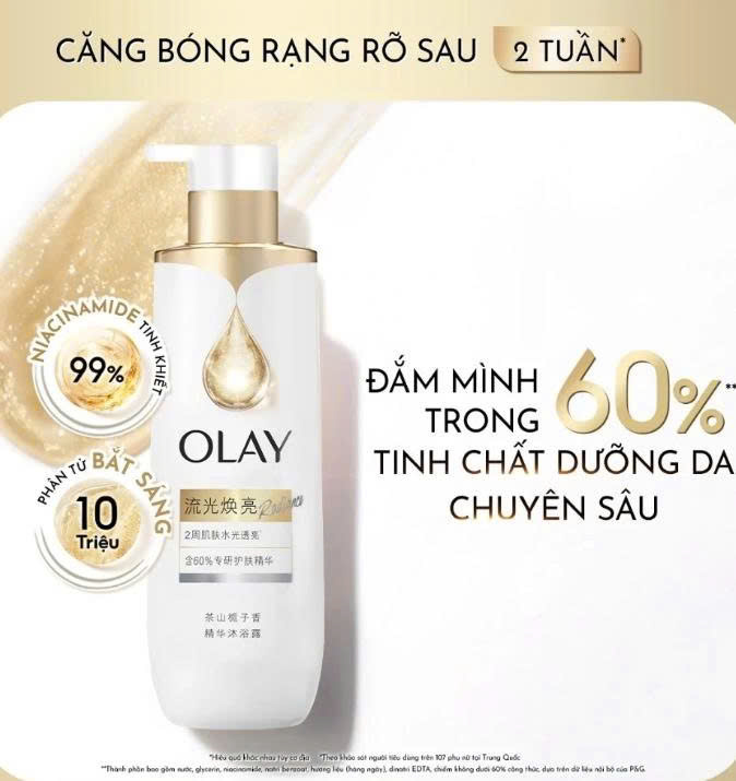 Sữa tắm Olay B3+ brightening |Sữa tắm dưỡng trắng da hương nước hoa - [CTY] ST Trắng 500g