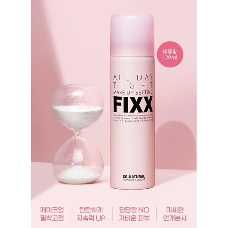 Xịt Khoá Nền Makeup So Natural All Day Tight Make Up Setting Fixx - [CTY] Hồng 120ml