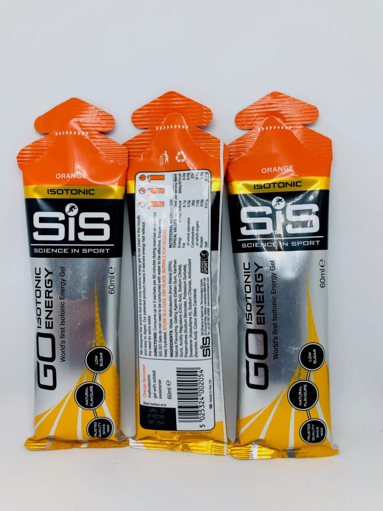 Hộp Gel Năng Lượng SiS Go Isotonic Energy Gel - Vị Cam