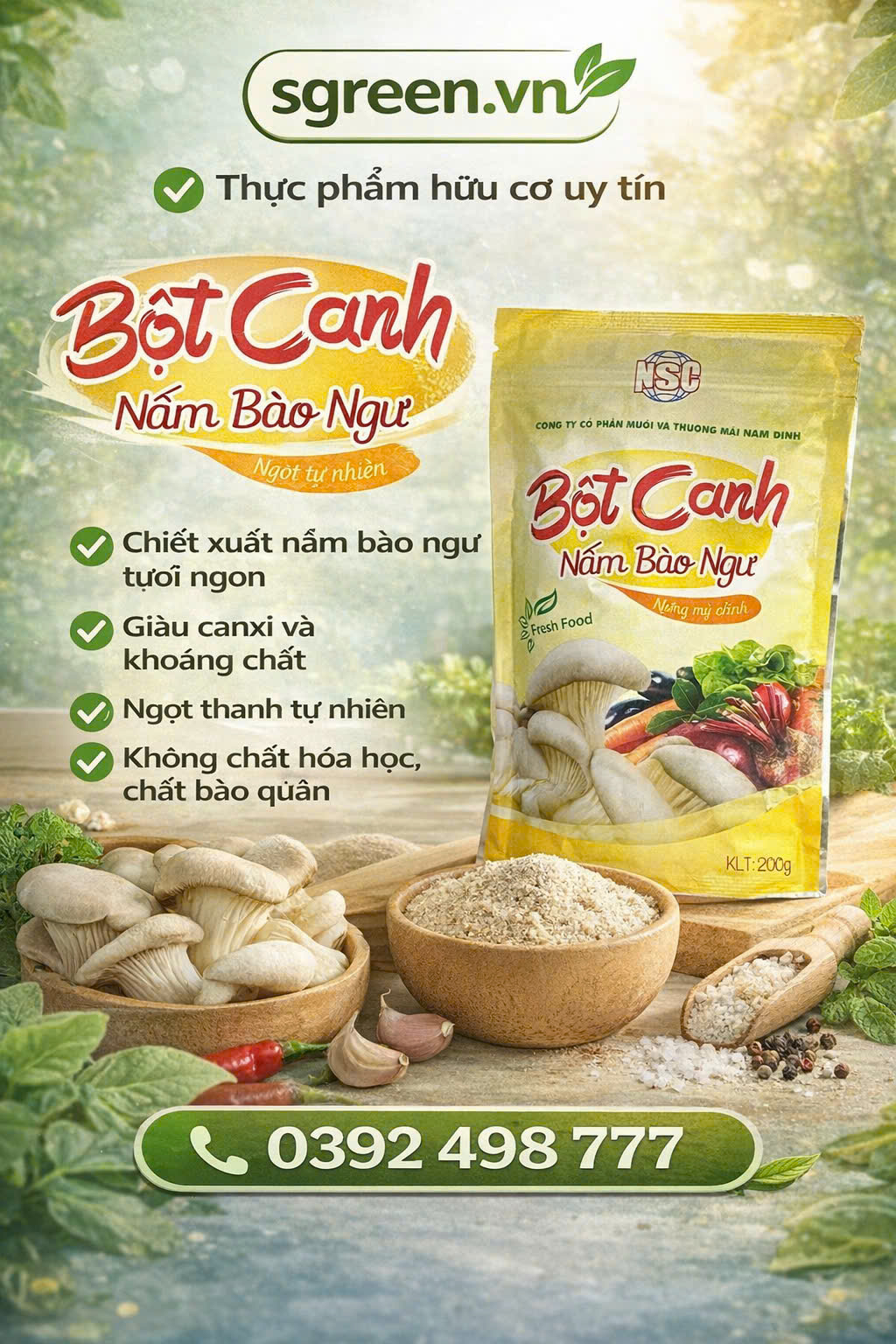 Bột canh nấm bào ngư NSC