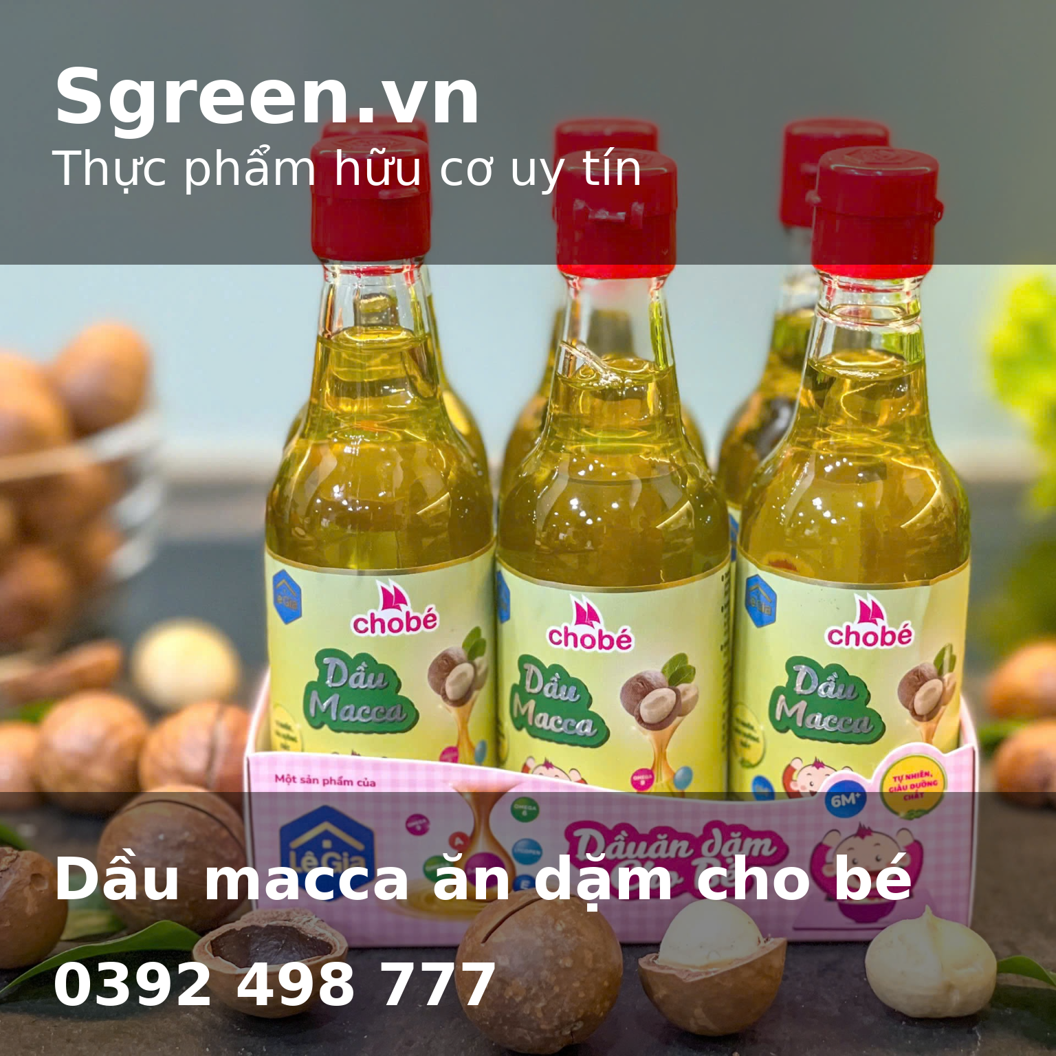 Dầu macca ăn dặm cho bé Lê Gia