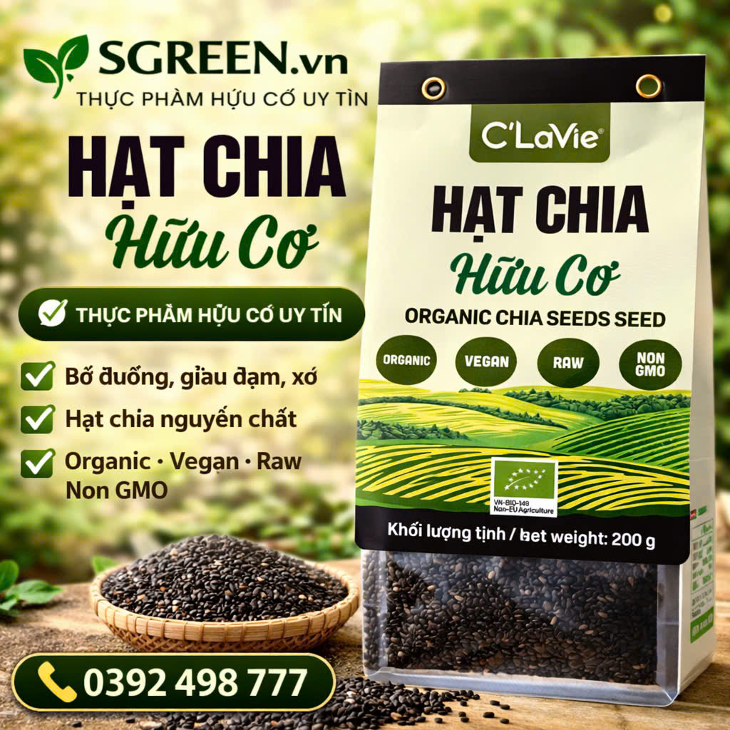 Hạt chia hữu cơ C'lavie 200g