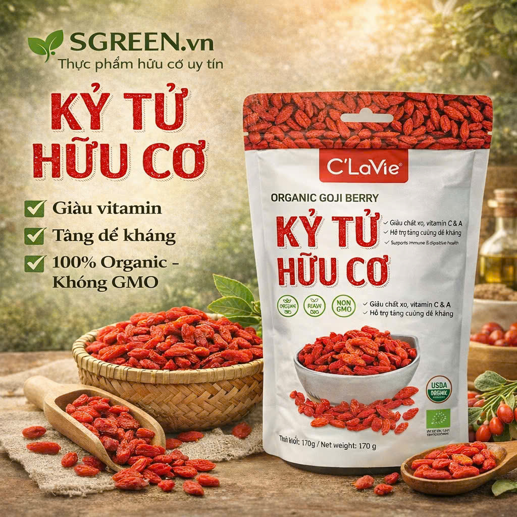 Kỷ tử hữu cơ C'LaVie 170g (34g x 5 gói)