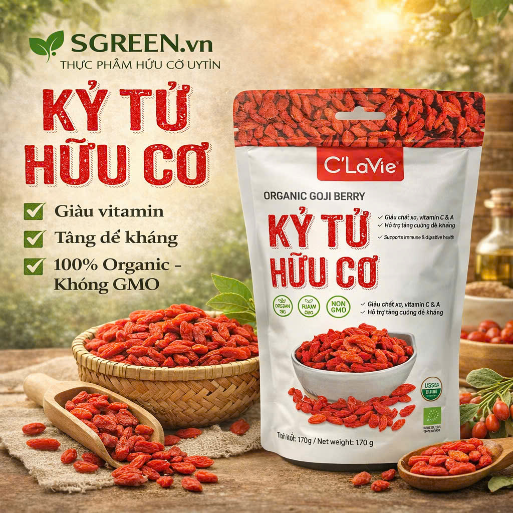 Kỷ tử hữu cơ C'LaVie 170g (34g x 5 gói)