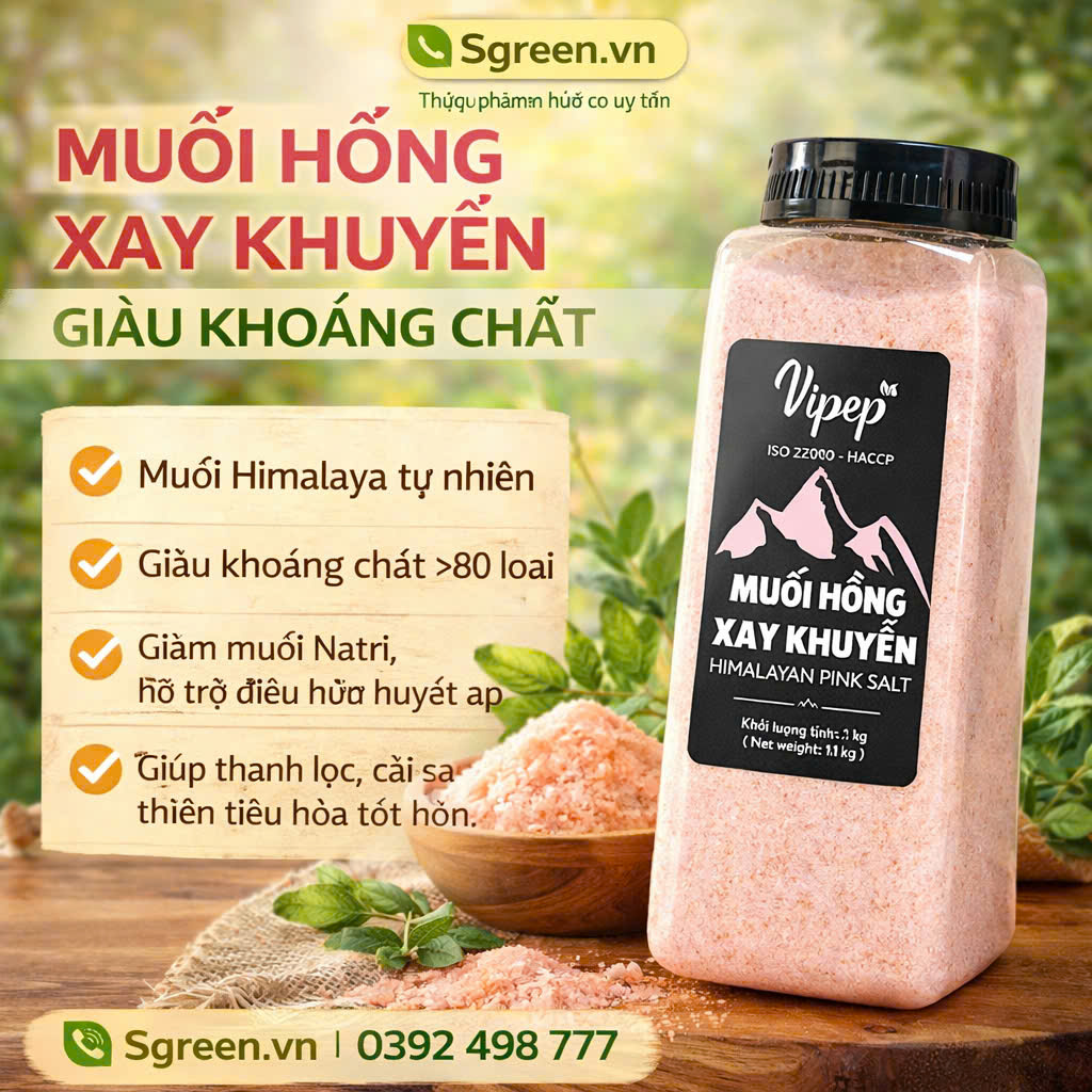 Muối hồng Himalaya xay nhuyễn 1KG
