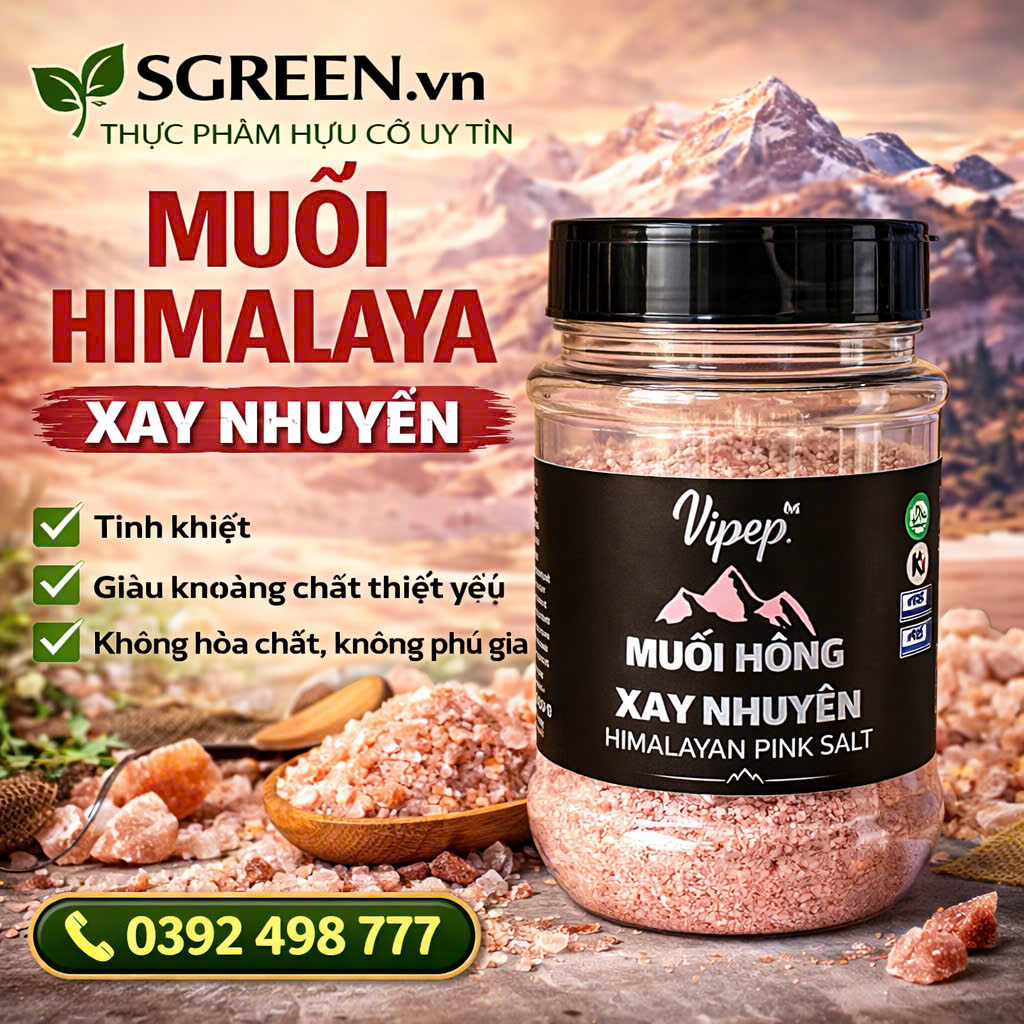 Muối hồng Himalaya xay nhuyễn 200g