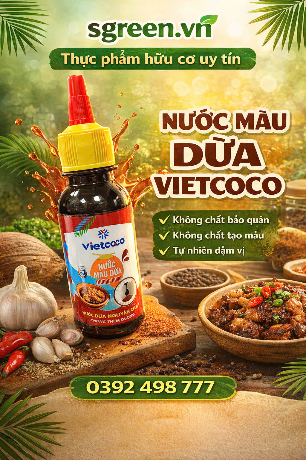 Nước màu dừa Vietcoco