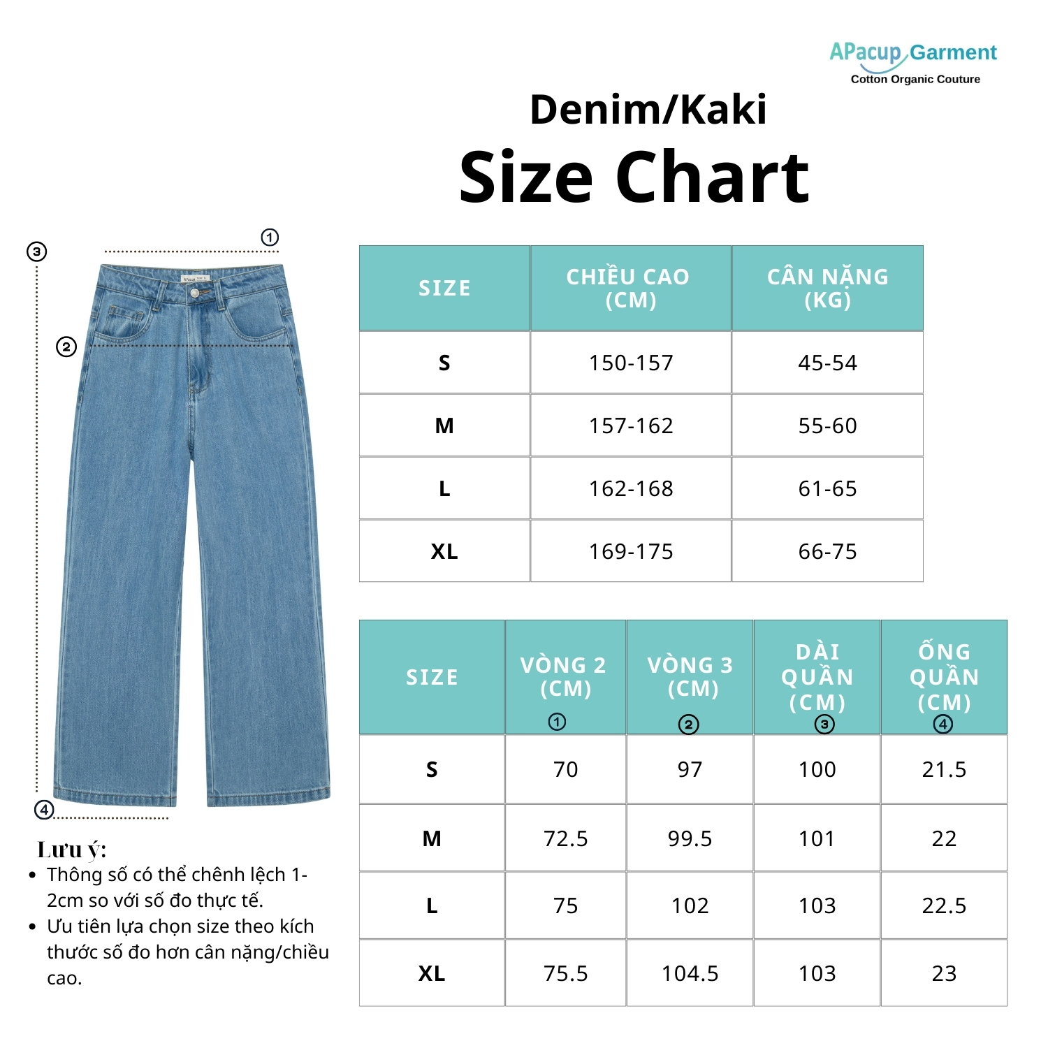 QUẦN DENIM/KAKI 