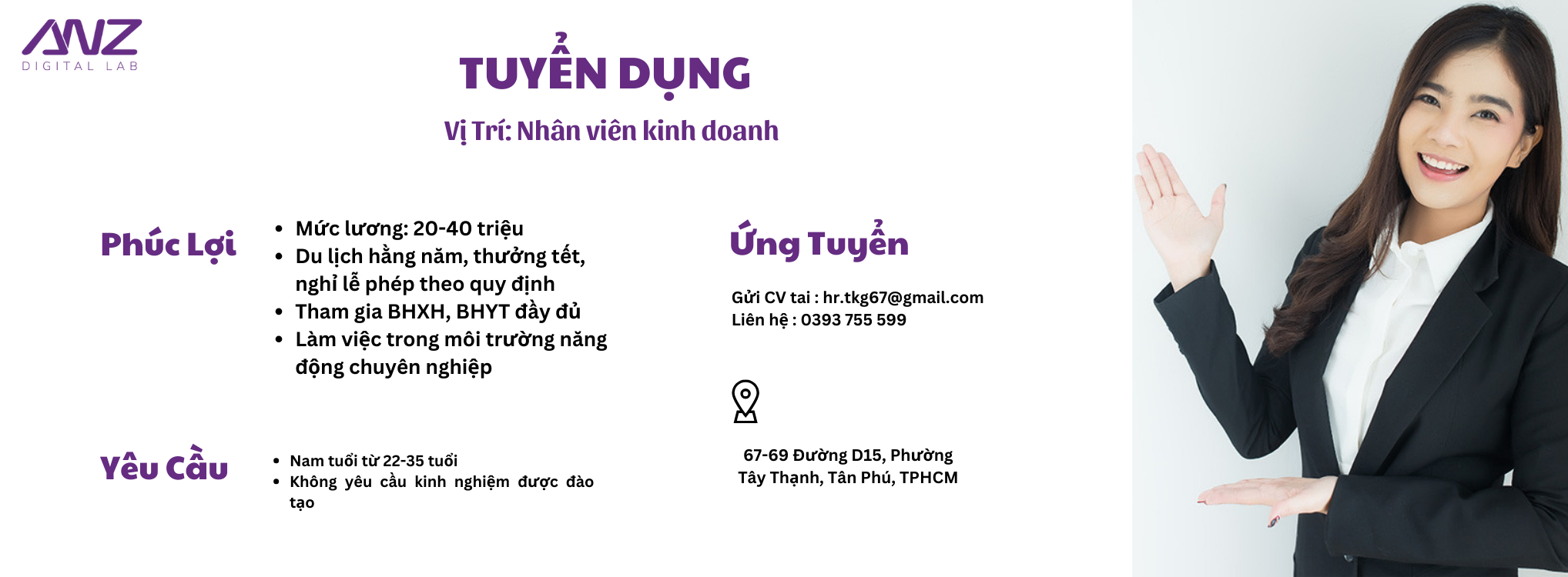 TUYỂN DỤNG THÁNG 4 - NHÂN VIÊN SALE