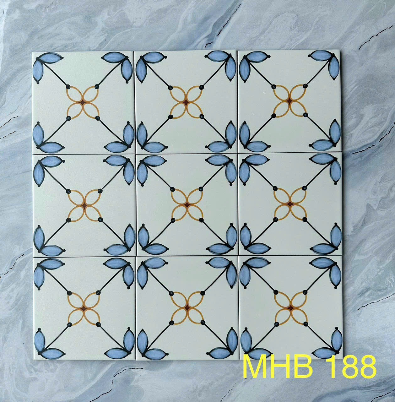 Gạch bông pocelain 20x20 MHB 188