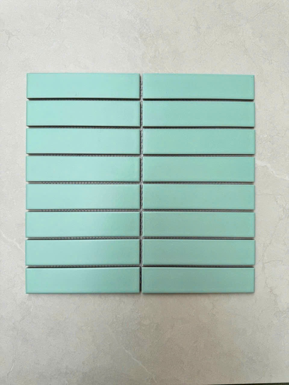 Gạch mosaic que đũa màu xanh mint 3205M