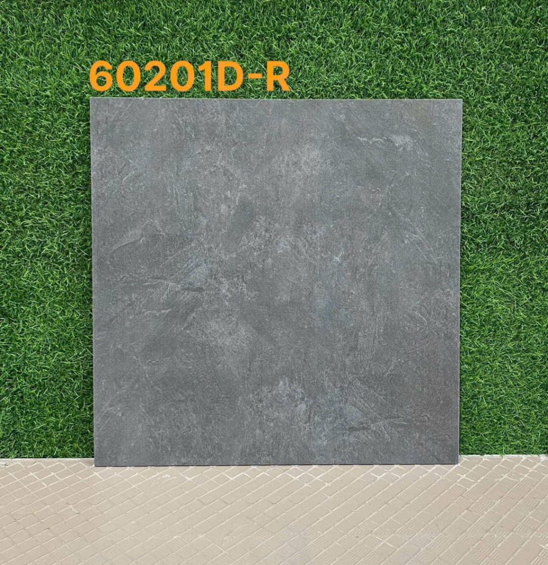 Gạch Chống Trơn 600x600 Màu Xám Đen