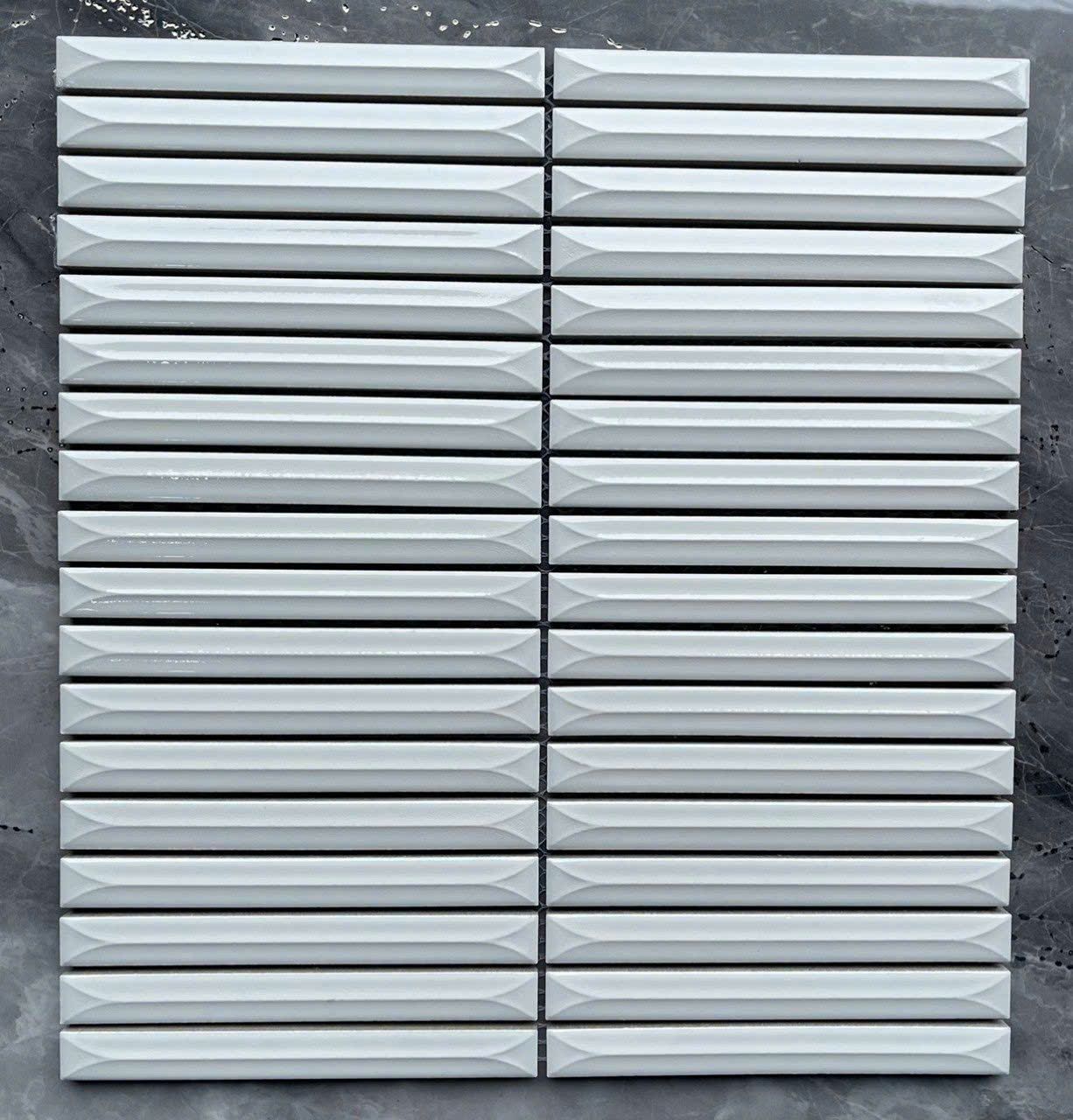 Gạch Mosaic Que Màu Trắng MHT 139