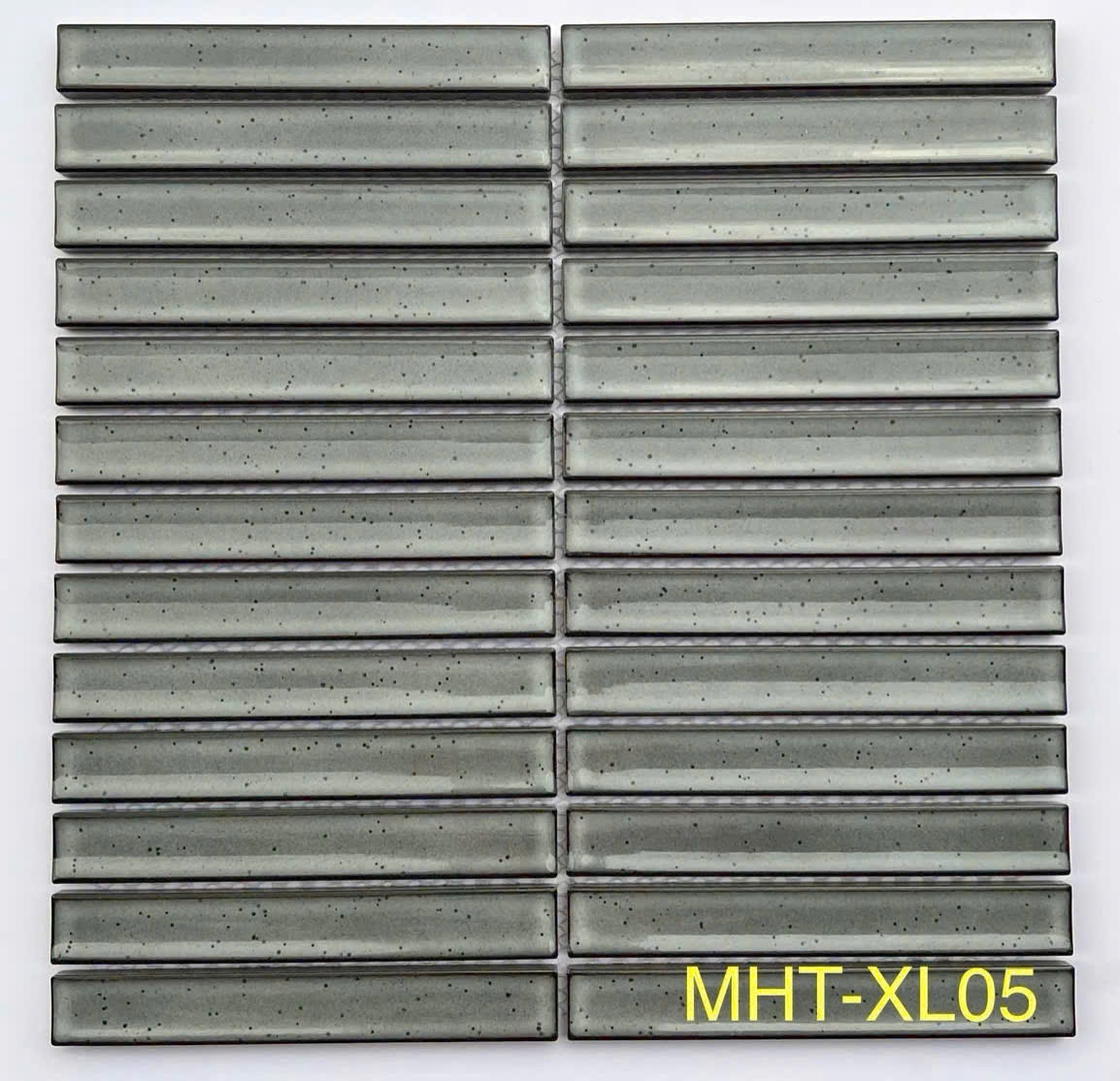 Gạch Mosaic Que, Bề Mặt Lõm Màu Xám MHT XL05