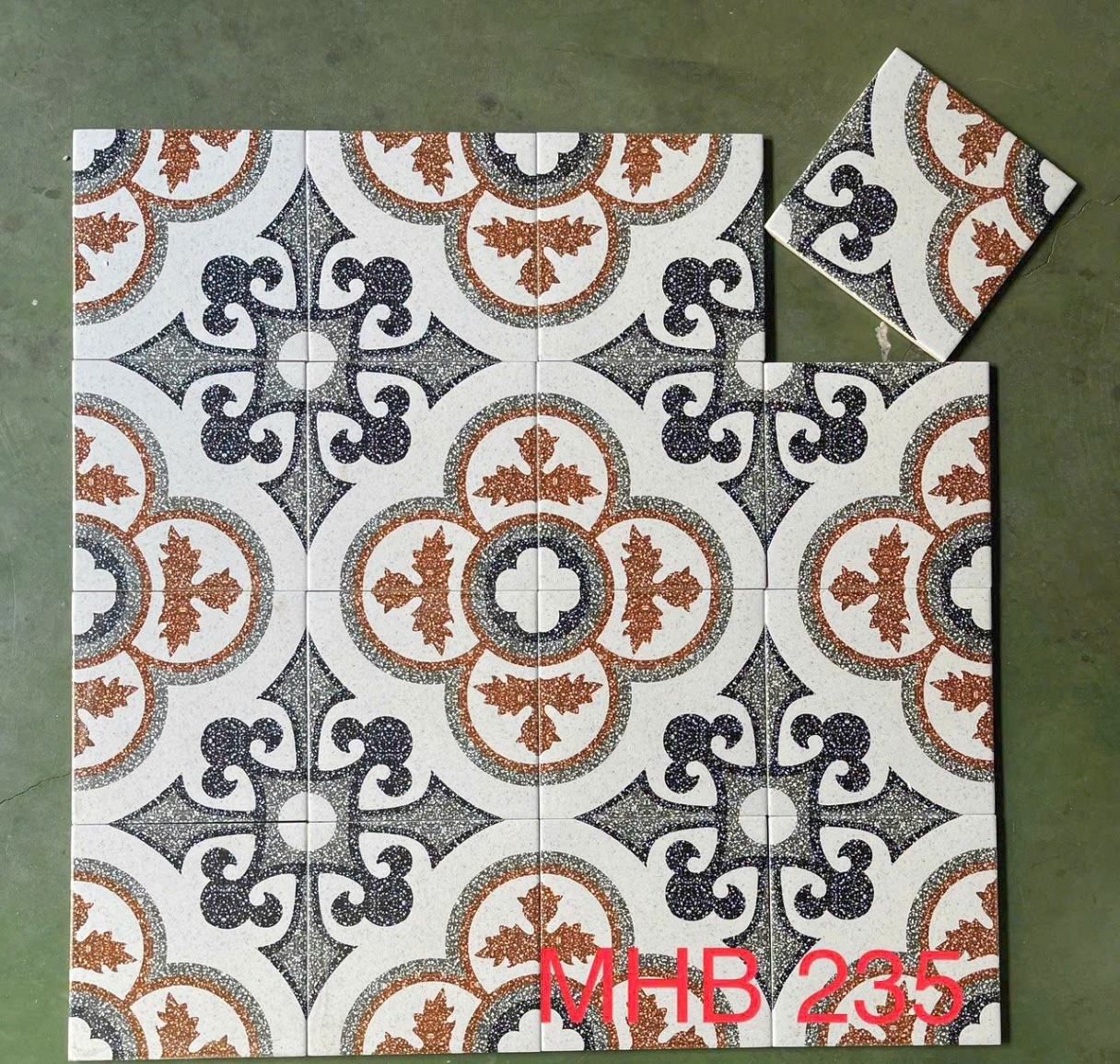 Gạch Bông Đá Mài 200x200mm MHB 235