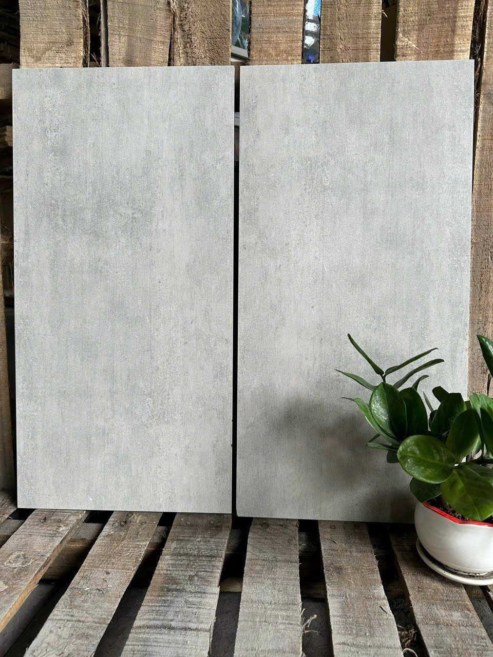 Gạch Đá Mờ Giả Ximang Màu Xám Nhạt 36108Y