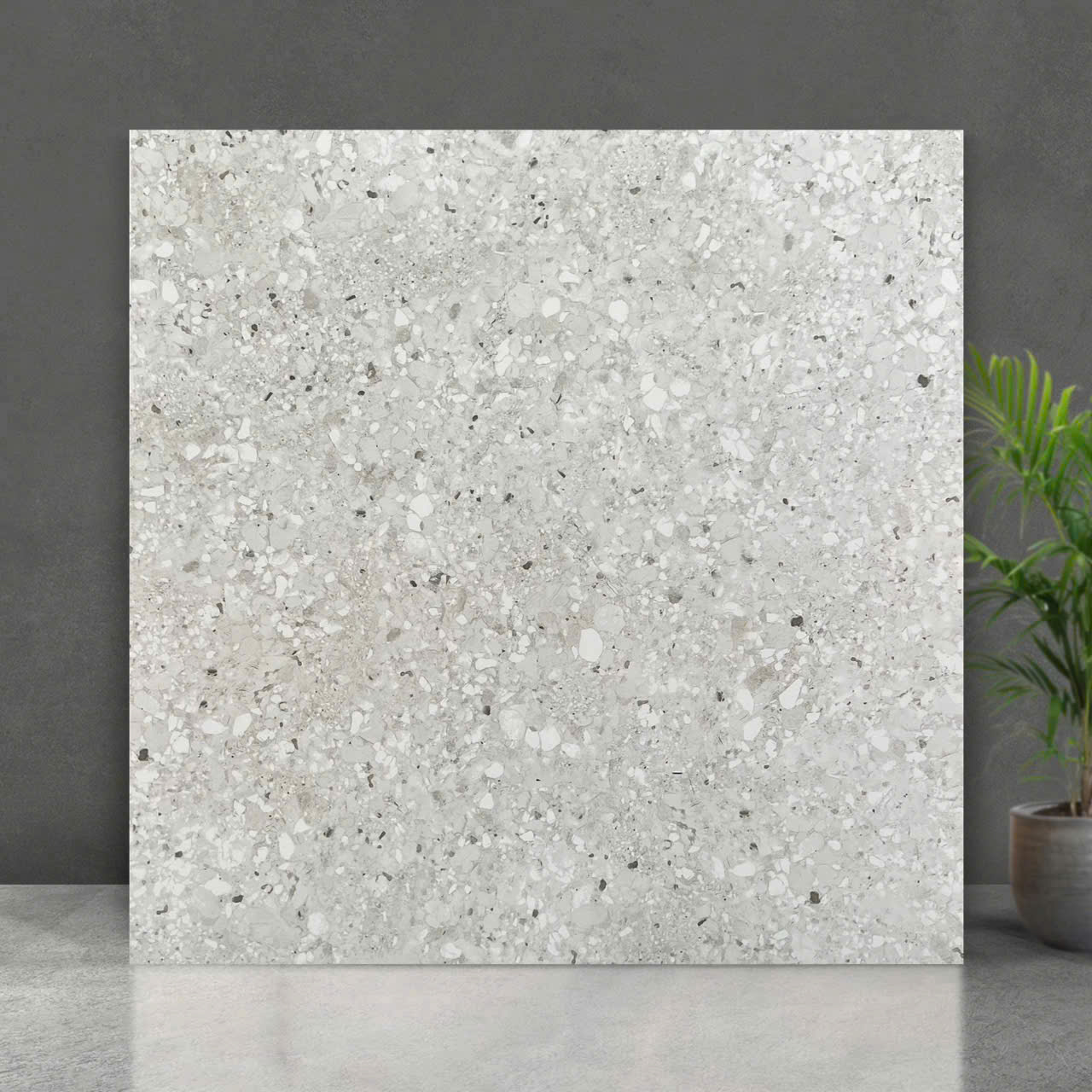 Gạch Terrazzo 80x80 cm Màu Xám KS80452