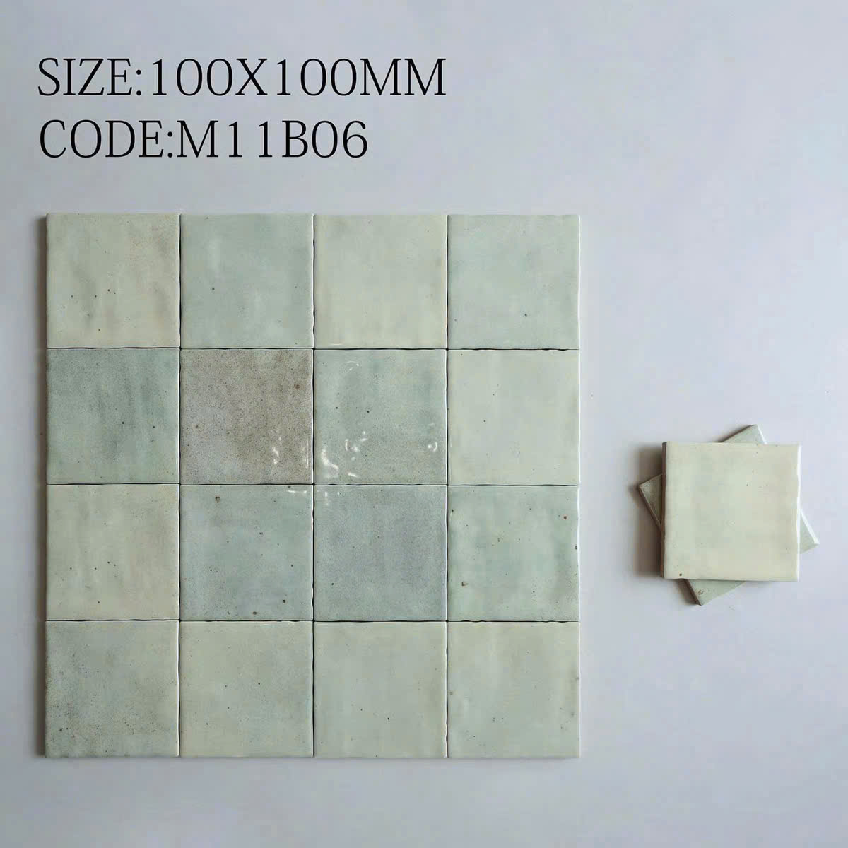 Gạch Thẻ Bóng 10x10 Loang Màu M11B06