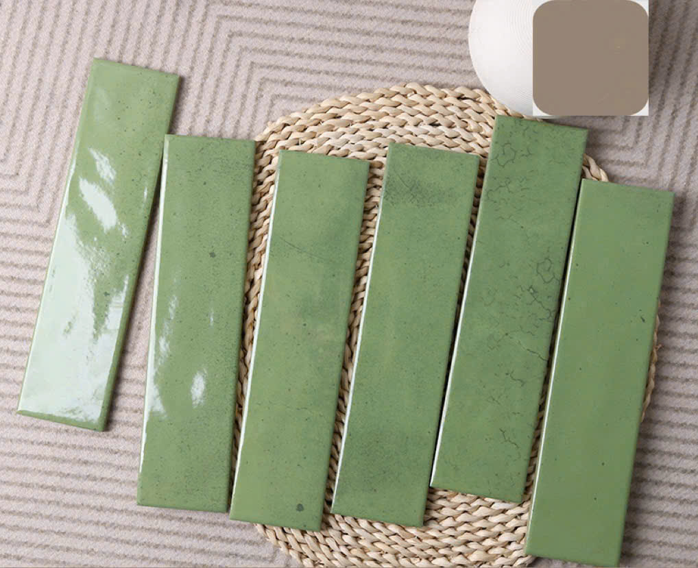 Gạch Thẻ Bóng Loang Màu Xanh Lá 7537C06
