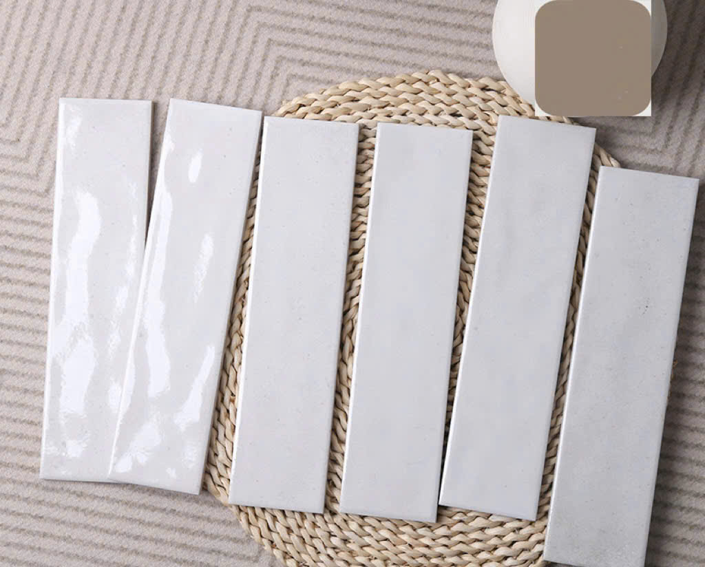 Gạch Thẻ Bóng Lượn Mặt Loang Màu Trắng 7537C00