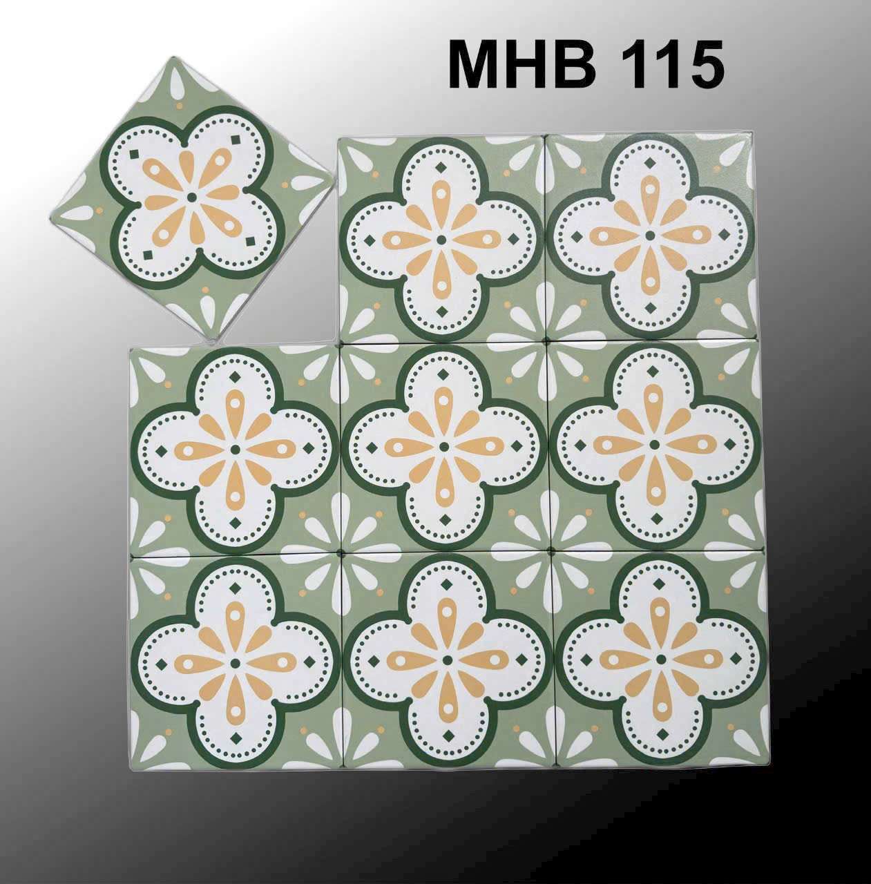 Gạch bông pocelain 20x20 MHB 115