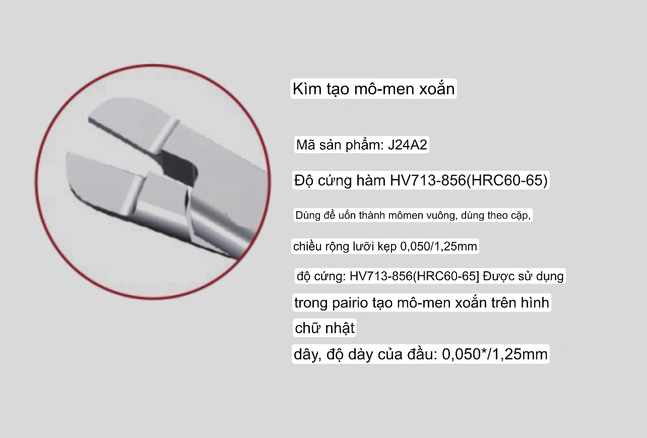 Kềm tạo uốn mô mem xoắn chỉnh nha