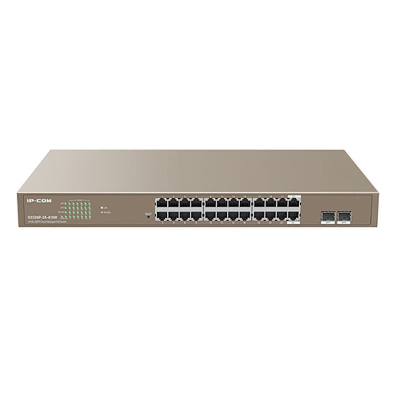 Switch IP-COM G3326P-24-410W 24GE+2SFP PoE Switch