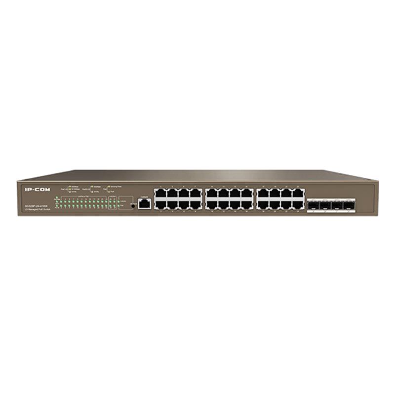 Switch IP-COM G5328P-24-410W 24GE+4SFP Layer 3 Managed PoE