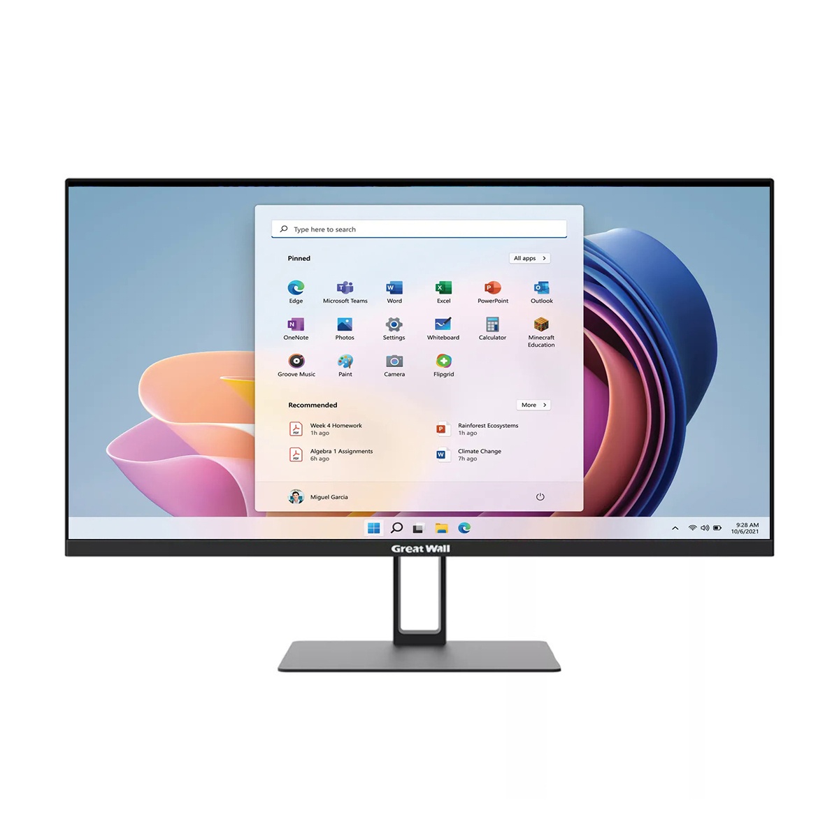 Bộ máy tính All In One Great Wall G2428 (Intel Core i5-12400 | 16GB | 512GB | 23.8 inch FHD | NoOs | Đen )