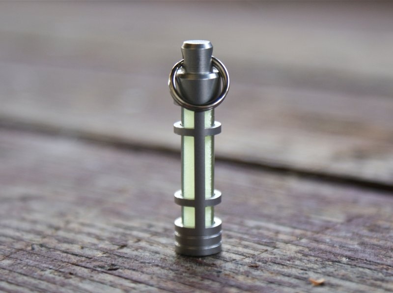 TEC - Glow Fob Stainless Steel TEC-S3 - Vỏ Thép không gỉ và Phát sáng dạ quang