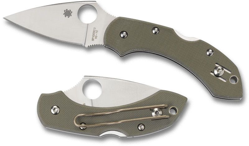 Spyderco Dragonfly Folding Plain G10 Knife C28GPFG