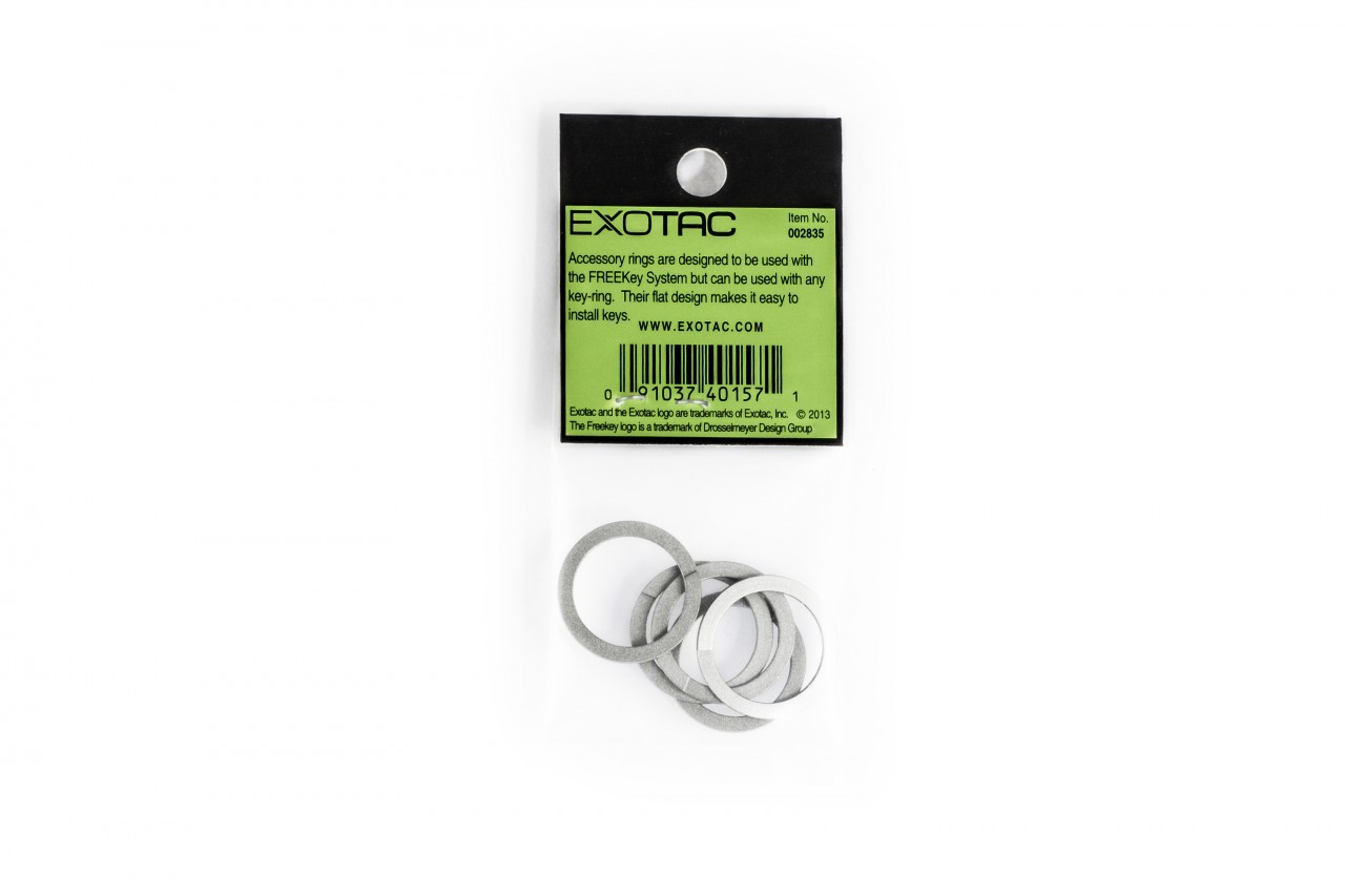 EXOTAC - Móc khóa tròn nhỏ 2cm Exotac freekey - Thép không gỉ (Pack gồm 5 móc khóa)