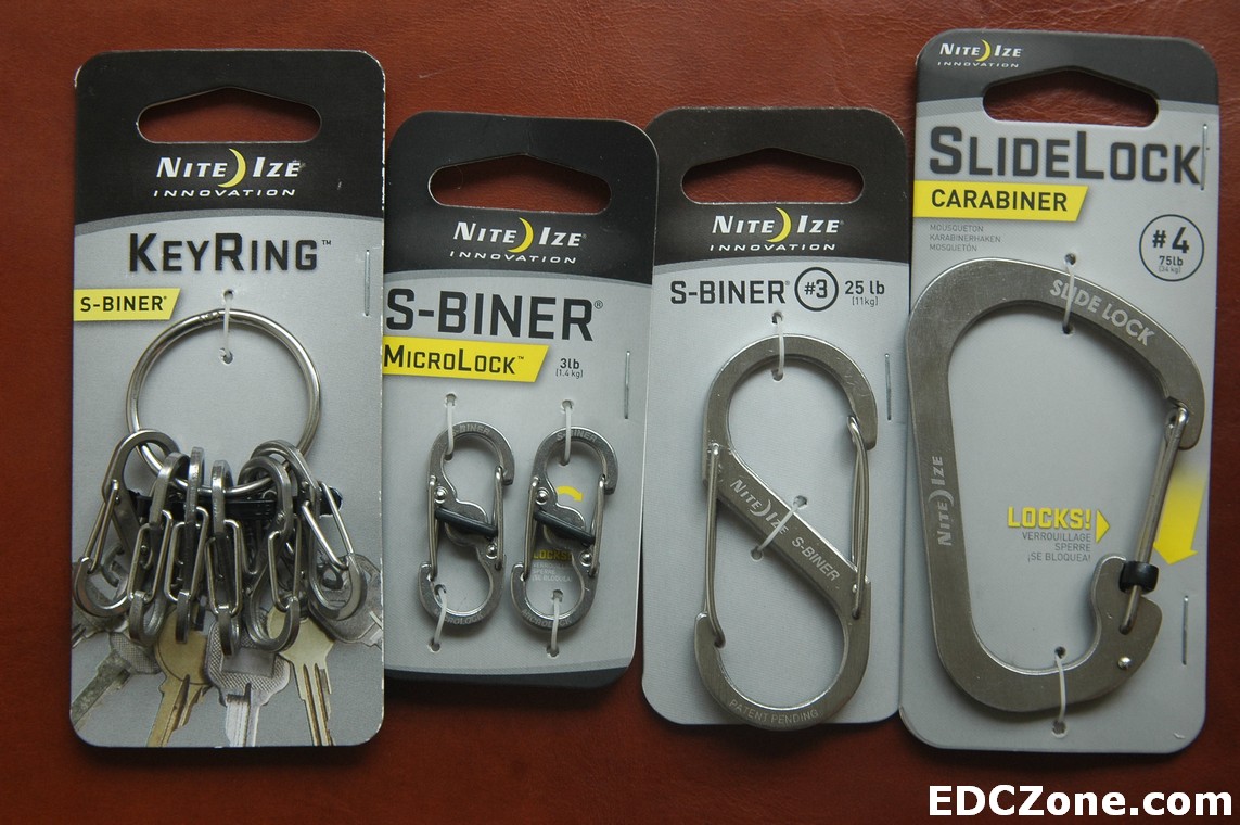 Nite Ize - Móc khóa LSBM-11-2R3 - S-Biner Microlock pack 2 (Thép không gỉ)
