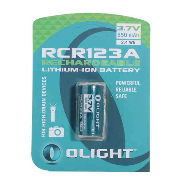 (01 viên) Pin sạc Olight RCR123A - 650 mAh - 3.7V (ORB2-163P06)