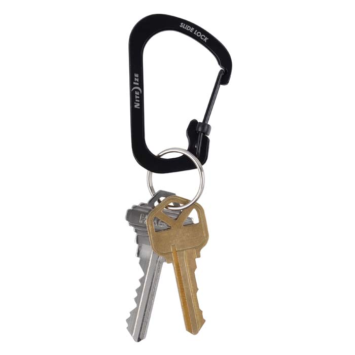 Nite Ize - Móc khóa CSL2-01-R6 - Slidelock #2 Carabiner (Thép đen Black Oxit)