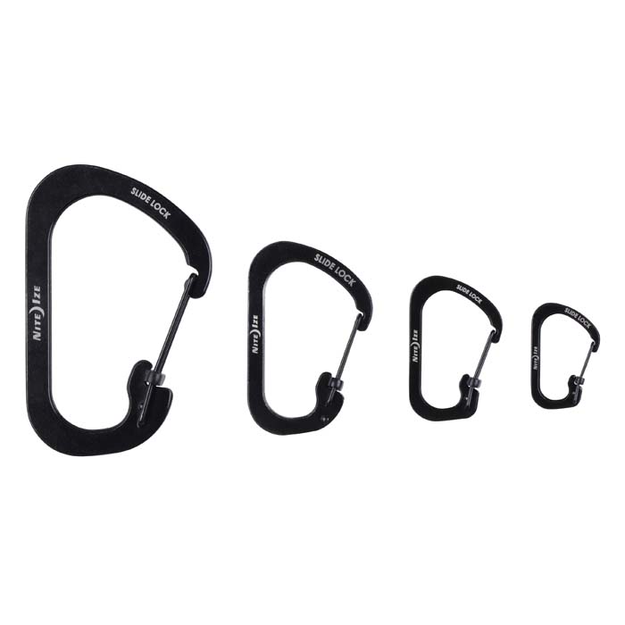 Nite Ize - Móc khóa CSL4-01-R6 - Slidelock #4 Carabiner (Thép đen Black Oxit)