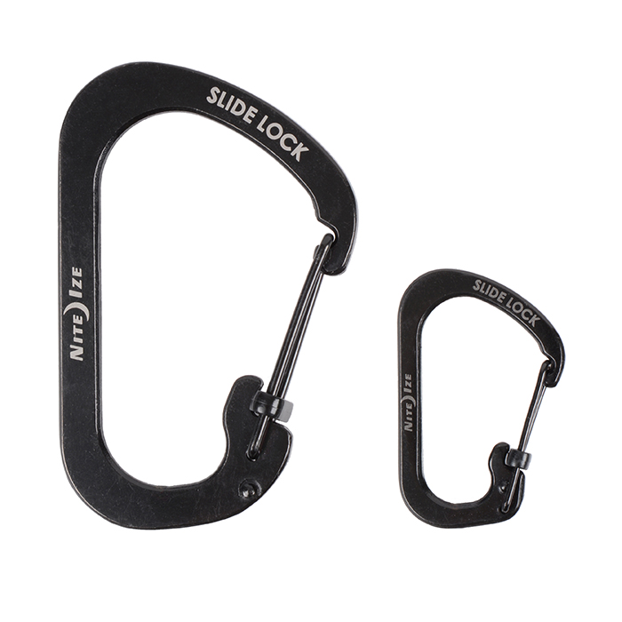 Nite Ize - Móc khóa CSL4-01-R6 - Slidelock #4 Carabiner (Thép đen Black Oxit)