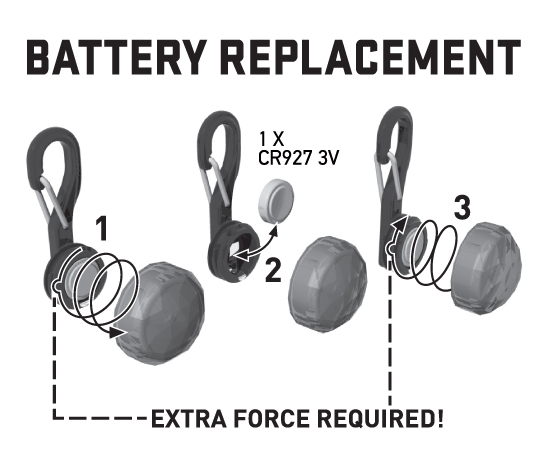 Nite Ize - Móc khóa PCL02-03 - Đèn Led PetLit (Nhiều màu sắc)