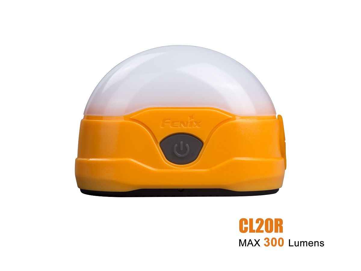 Đèn pin Fenix - CL20R Orange - 300 lumens (Da cam - Cổng sạc USB - Đế hút nam châm)